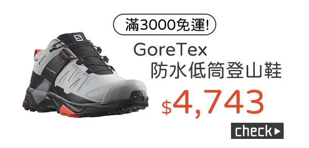 GoreTex防水低筒登山鞋
